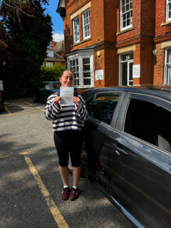 Ever Safe learner celebrating a driving test pass in Kent